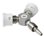 GCE Twin Schrader Valve – BS Probe & Outlets, 4.5 Bar, MediConnect/Duoline