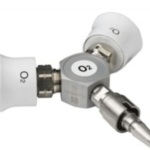 GCE Twin Schrader Valve – BS Probe & Outlets, 4.5 Bar, MediConnect/Duoline